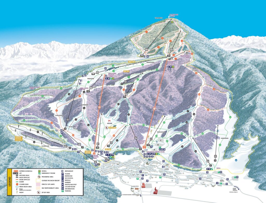 nozawa onsen ski map
